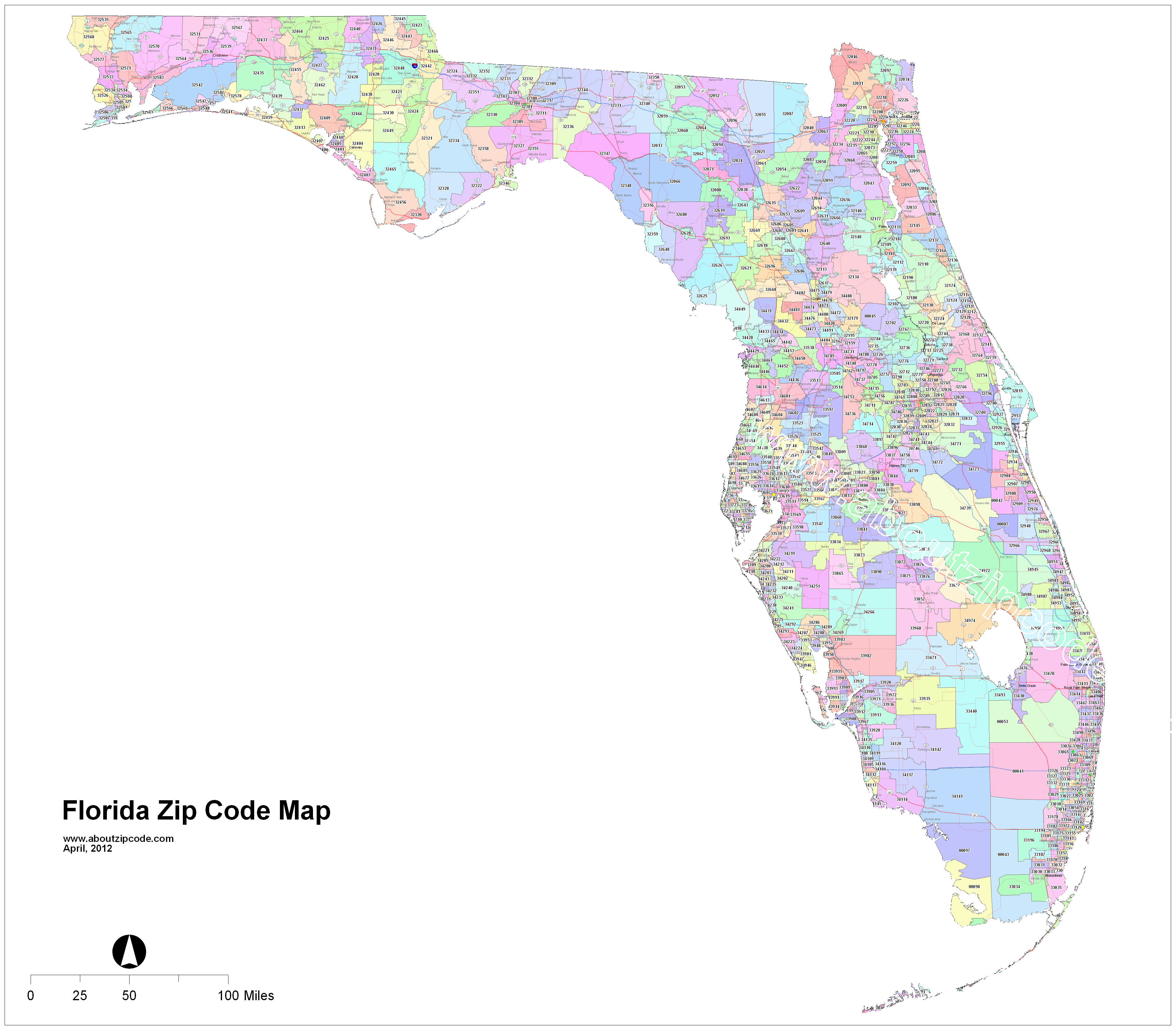 Florida Zip Code Maps Free Florida Zip Code Maps