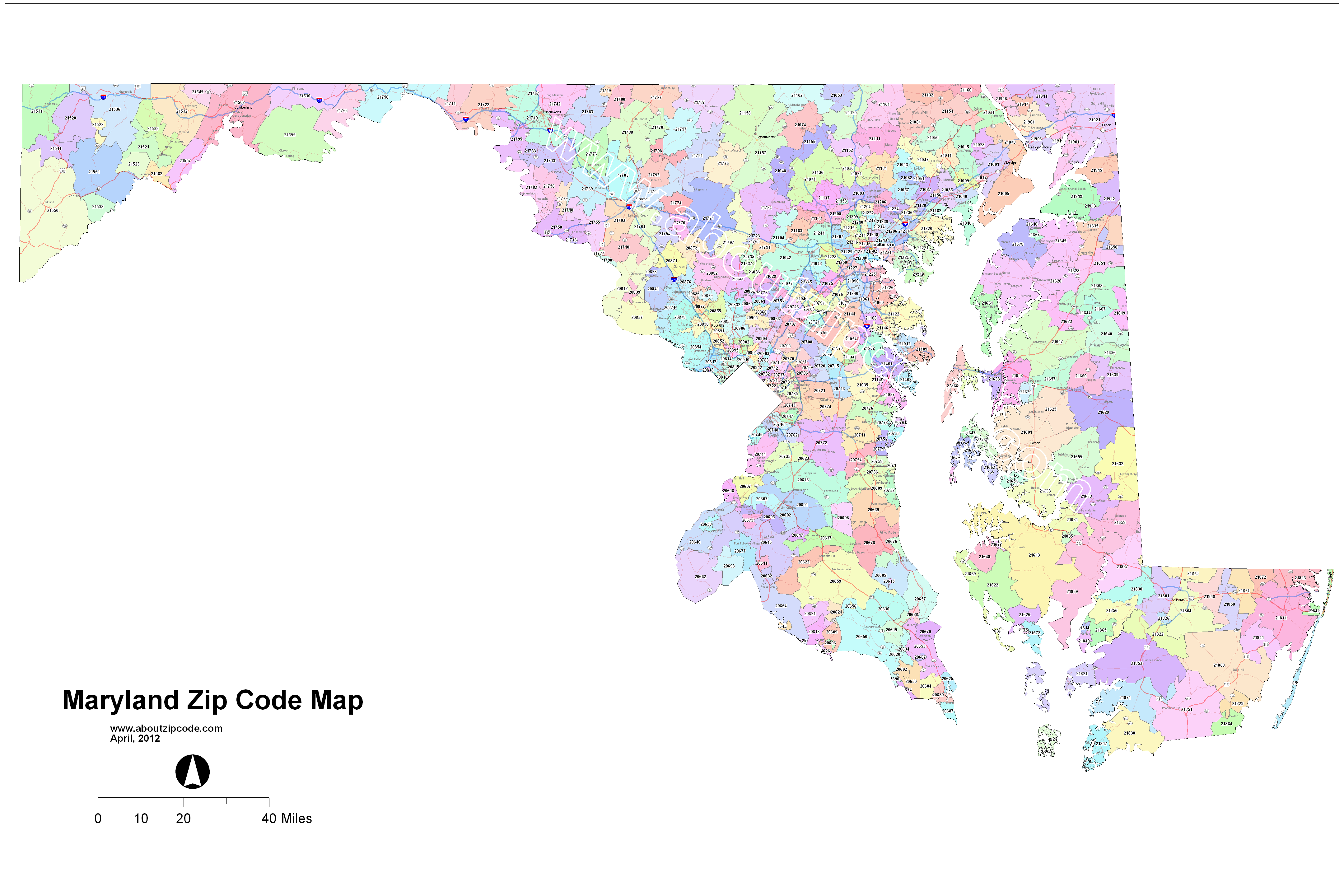 Maryland Zip Code Maps Free Maryland Zip Code Maps