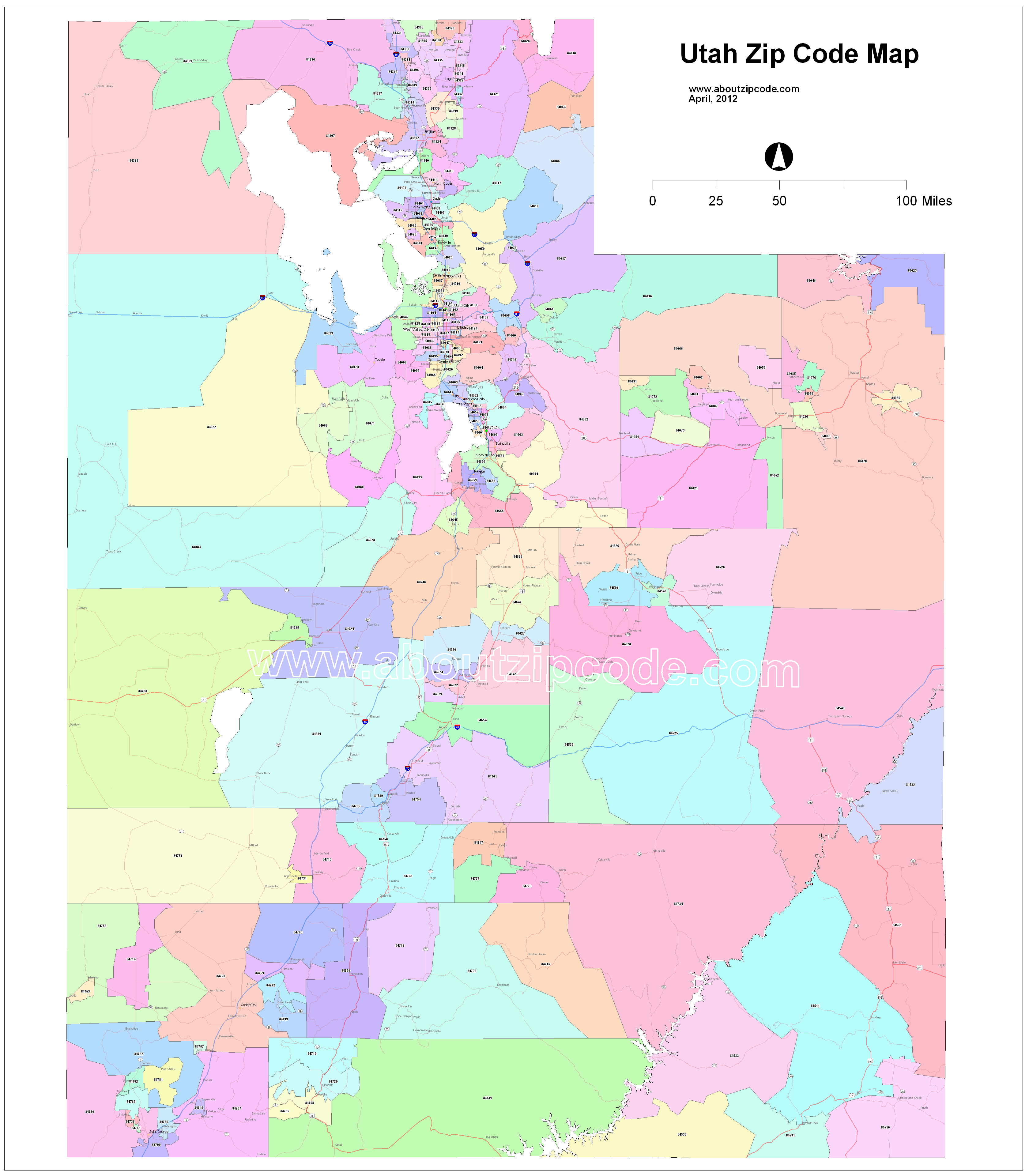 Utah Zip Code Maps Free Utah Zip Code Maps