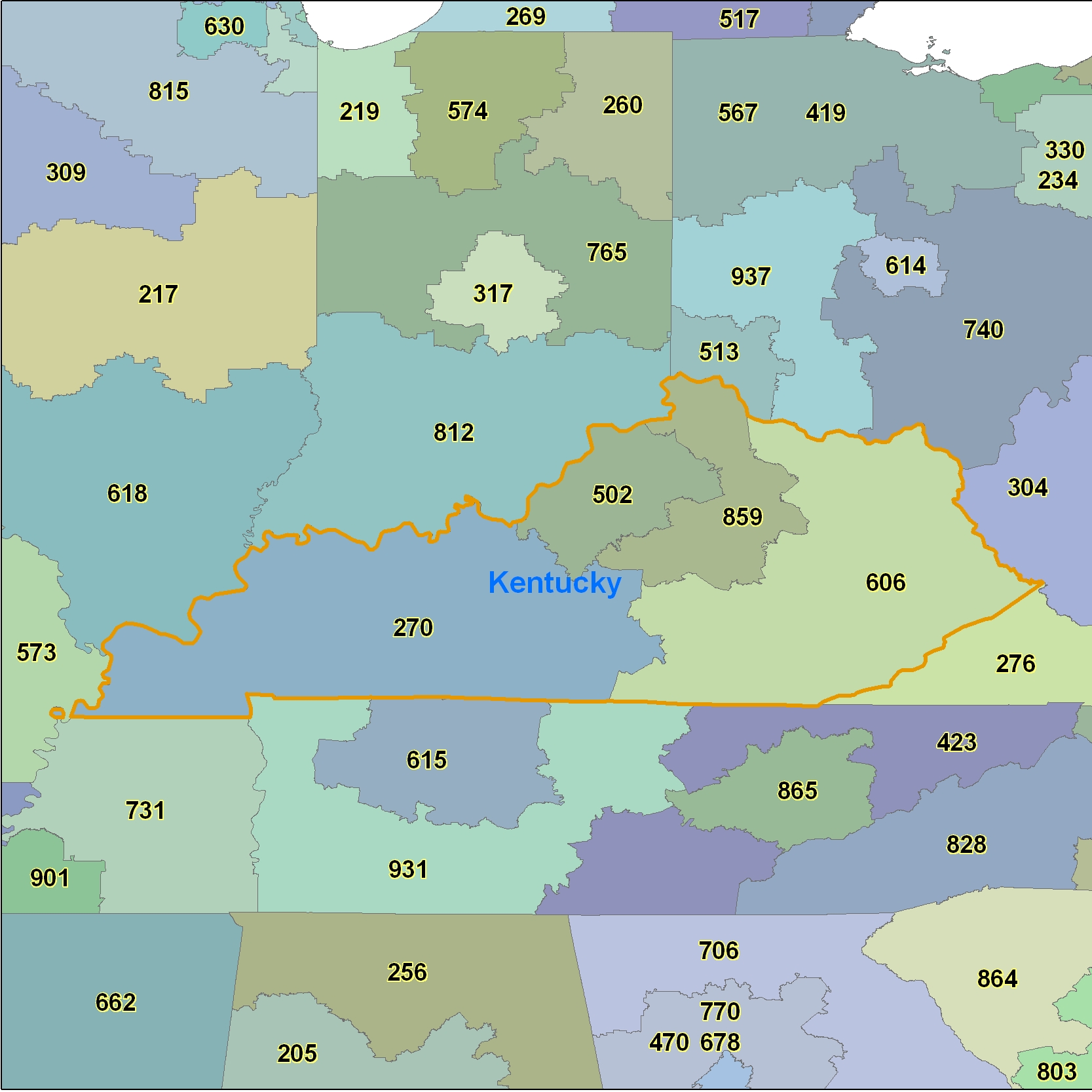 Area Code 256 Location Map - Maping Resources
